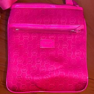 Hot Pink Michael Kors Cross body purse
